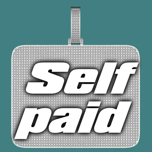 CUSTOM LETTER NECKLACE 3D BIG SQUARE sold by The GUU Shop