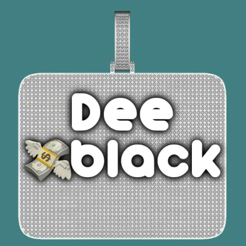 CUSTOM LETTER NECKLACE 3D BIG SQUARE sold by The GUU Shop