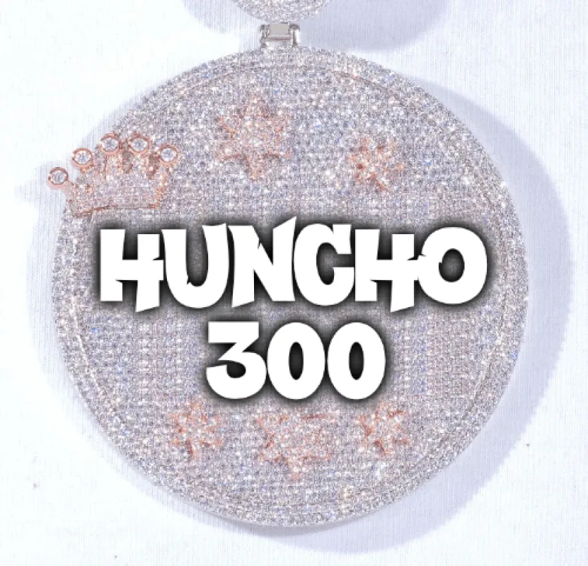 CUSTOM LETTER NECKLACE 3D BIG CROWN DISC made by The GUU Shop