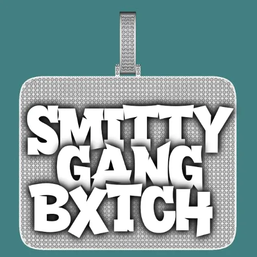 CUSTOM LETTER NECKLACE 3D BIG SQUARE sold by The GUU Shop