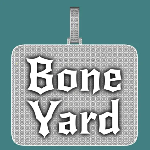 CUSTOM LETTER NECKLACE 3D BIG SQUARE sold by The GUU Shop