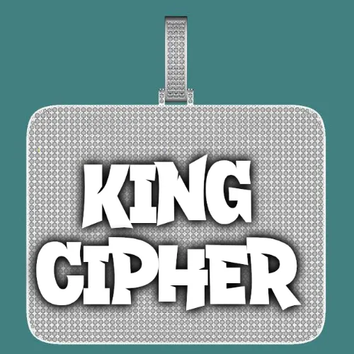 CUSTOM LETTER NECKLACE 3D BIG SQUARE sold by The GUU Shop