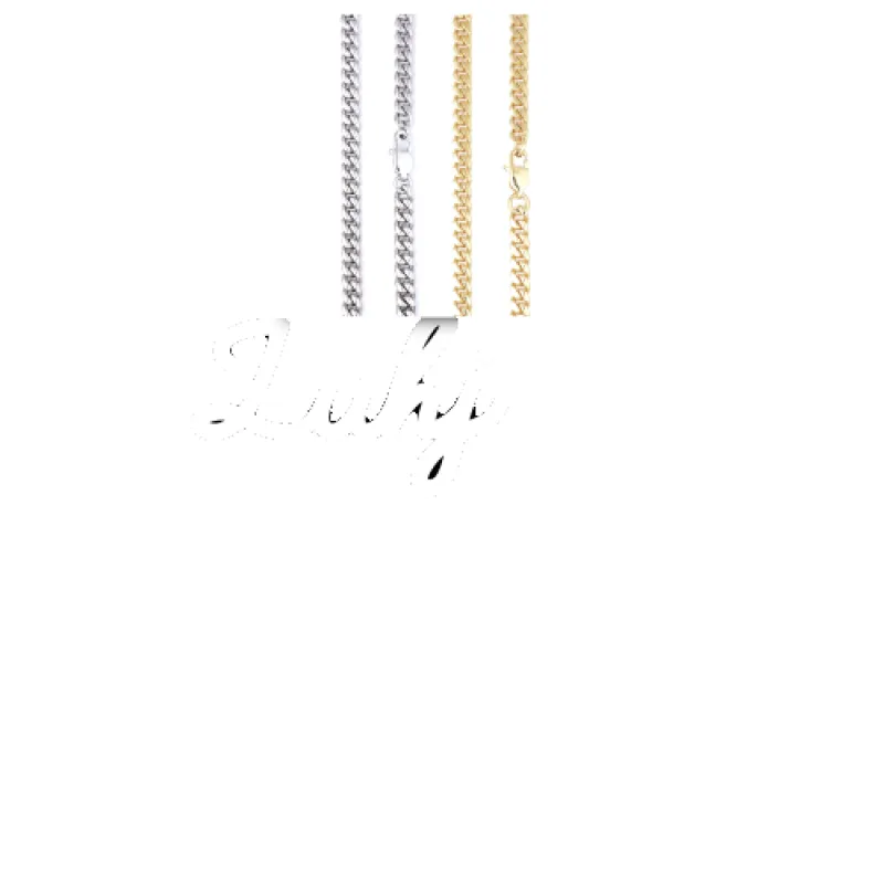 Script Custom Letter Necklace sold by The GUU Shop