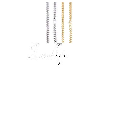 Script Custom Letter Necklace sold by The GUU Shop