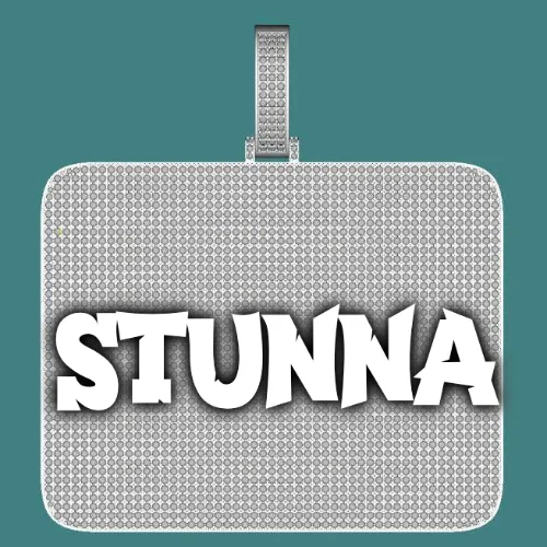 CUSTOM LETTER NECKLACE 3D BIG SQUARE sold by The GUU Shop