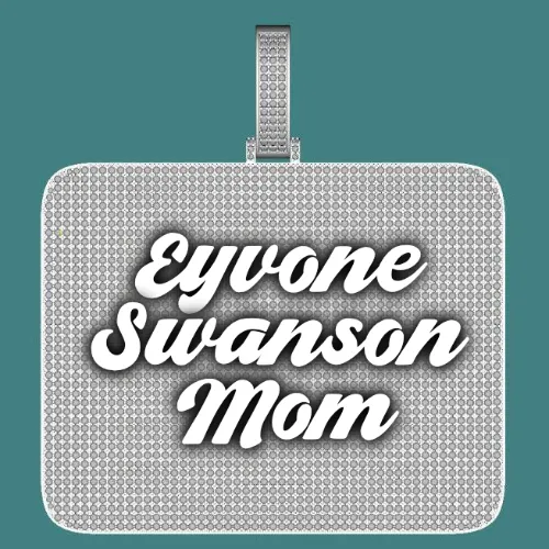 CUSTOM LETTER NECKLACE 3D BIG SQUARE sold by The GUU Shop