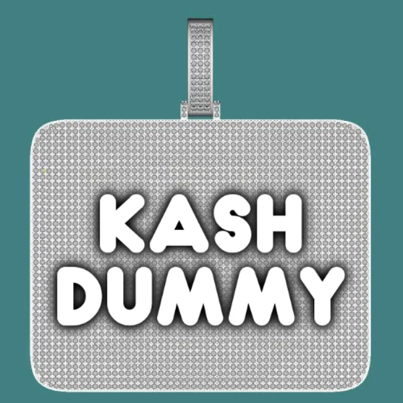 CUSTOM LETTER NECKLACE 3D BIG SQUARE sold by The GUU Shop