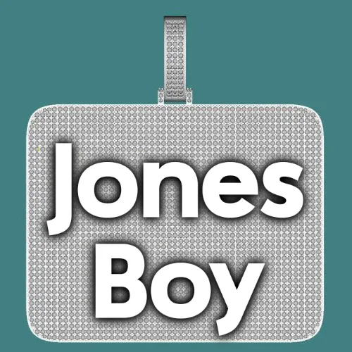 CUSTOM LETTER NECKLACE 3D BIG SQUARE sold by The GUU Shop