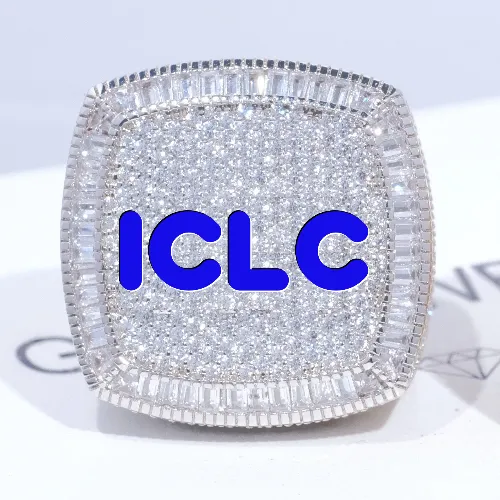 CUSTOM LETTER 3D ICED RING sold by The GUU Shop