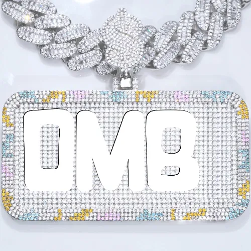 CUSTOM LETTER NECKLACE 3D COLORFUL SQUARE sold by The GUU Shop