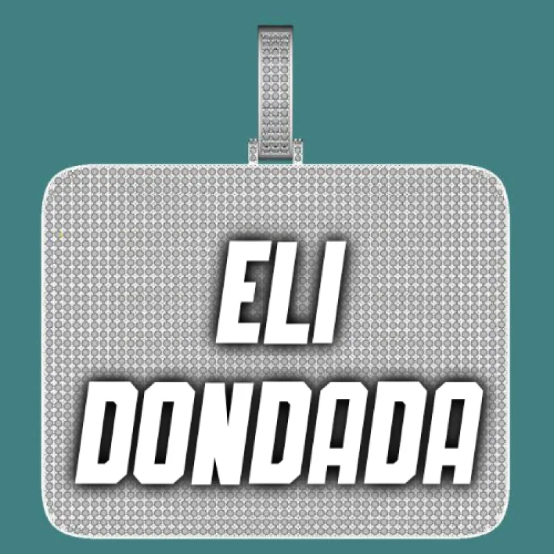 CUSTOM LETTER NECKLACE 3D BIG SQUARE sold by The GUU Shop