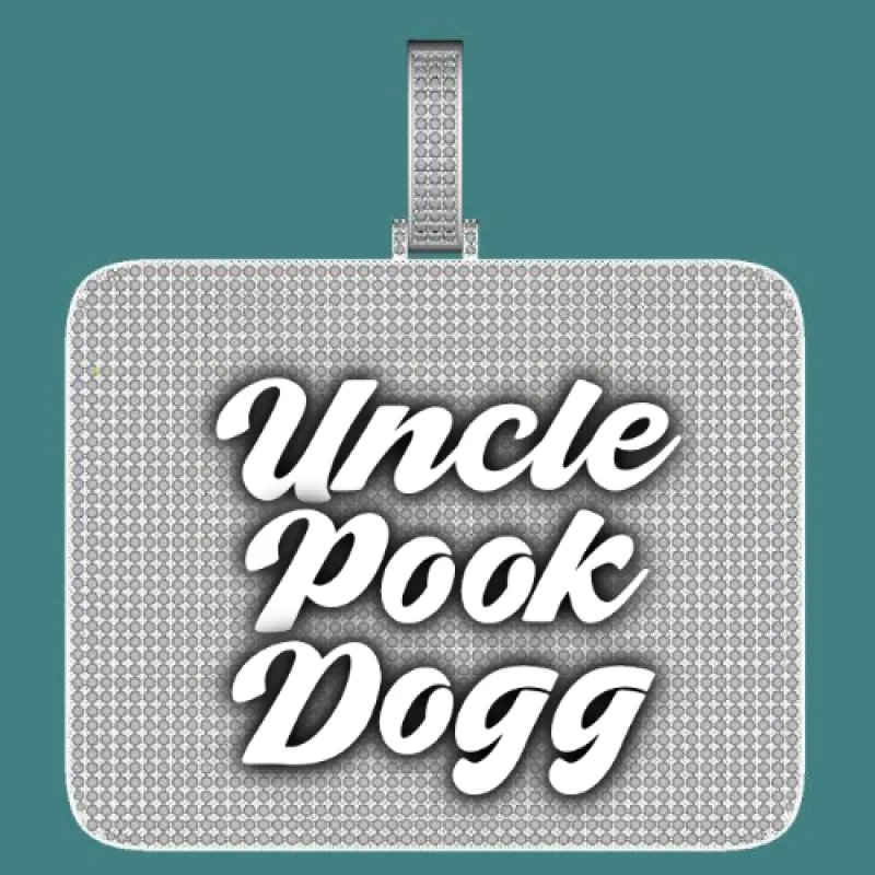 CUSTOM LETTER NECKLACE 3D BIG SQUARE sold by The GUU Shop