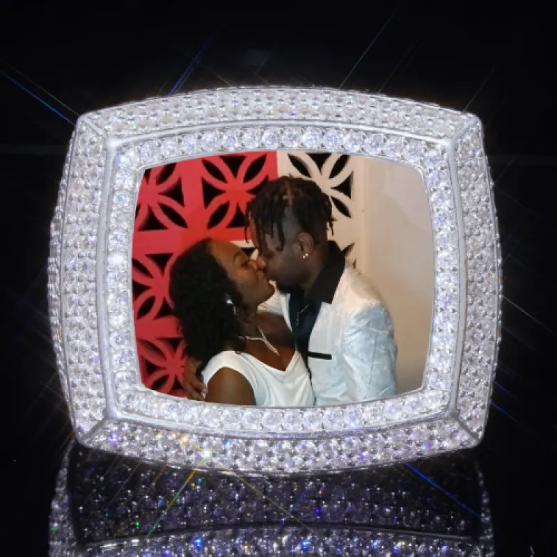 3D CUSTOM PICTURE ICED RING sold by The GUU Shop