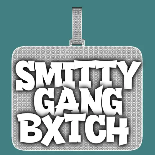 CUSTOM LETTER NECKLACE 3D BIG SQUARE sold by The GUU Shop