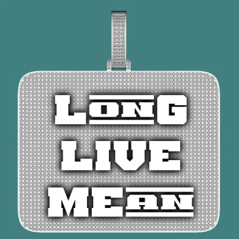 CUSTOM LETTER NECKLACE 3D BIG SQUARE sold by The GUU Shop