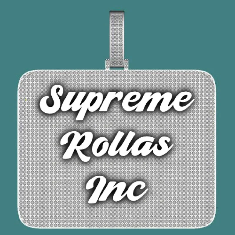 CUSTOM LETTER NECKLACE 3D BIG SQUARE sold by The GUU Shop