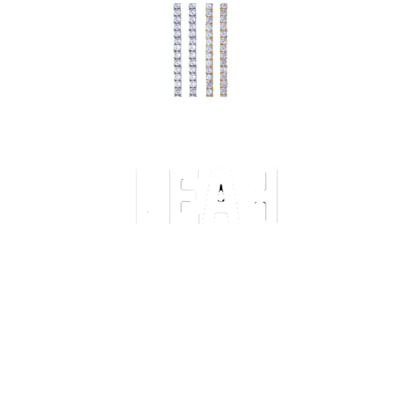 Custom Letters Baguette Two Layer Necklace made by The GUU Shop