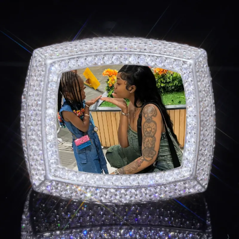 3D CUSTOM PICTURE ICED RING sold by The GUU Shop