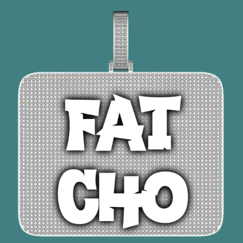 CUSTOM LETTER NECKLACE 3D BIG SQUARE sold by The GUU Shop