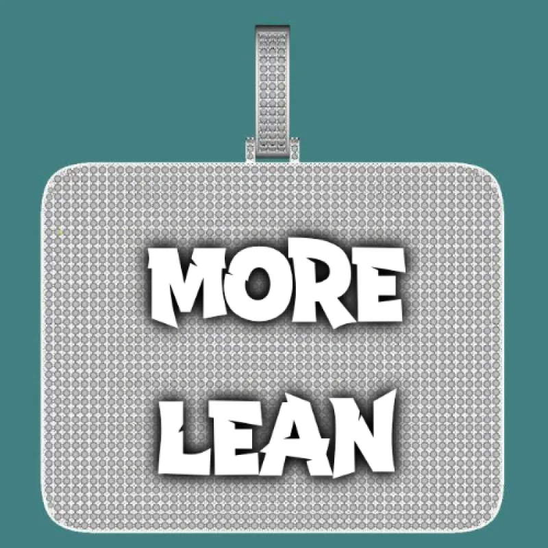 CUSTOM LETTER NECKLACE 3D BIG SQUARE sold by The GUU Shop