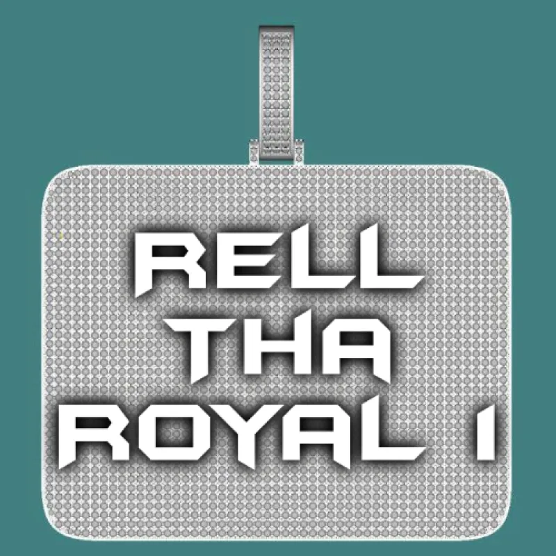 CUSTOM LETTER NECKLACE 3D BIG SQUARE sold by The GUU Shop