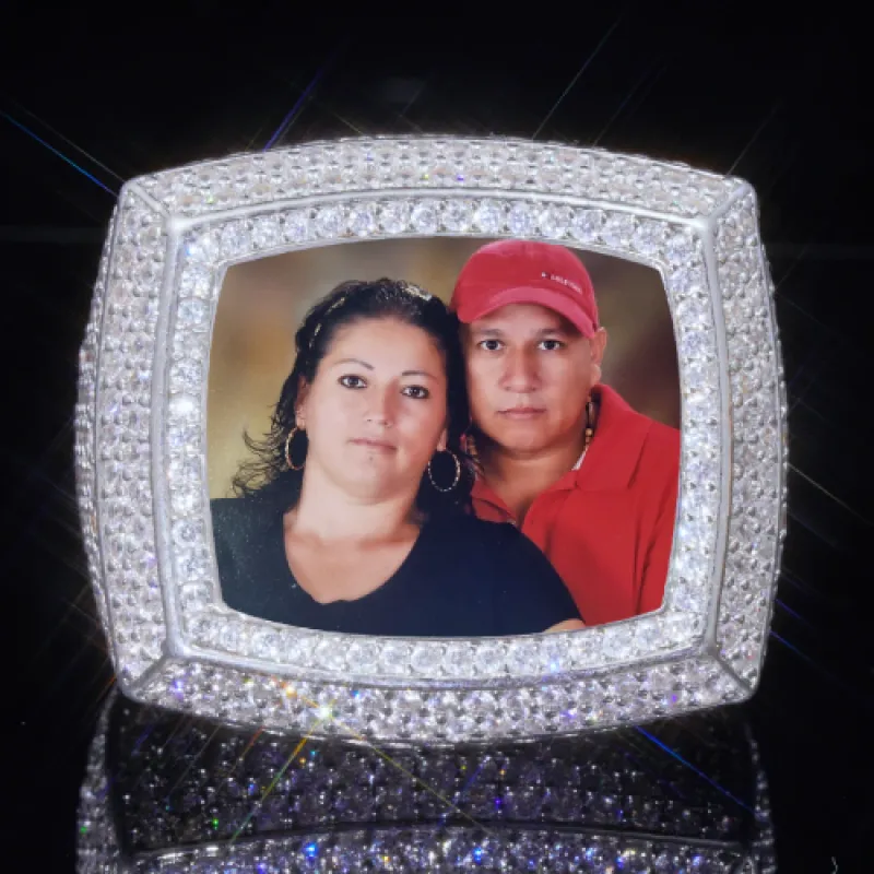 3D CUSTOM PICTURE ICED RING sold by The GUU Shop