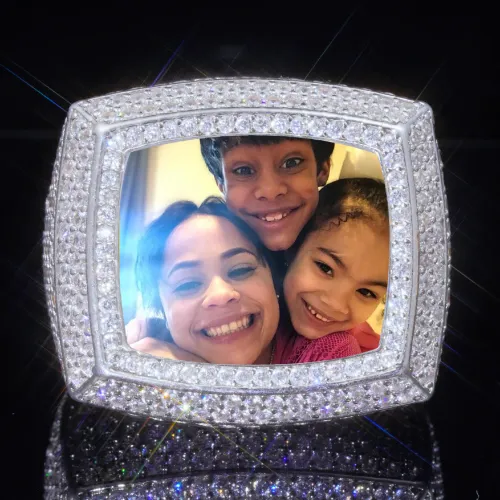 3D CUSTOM PICTURE ICED RING sold by The GUU Shop