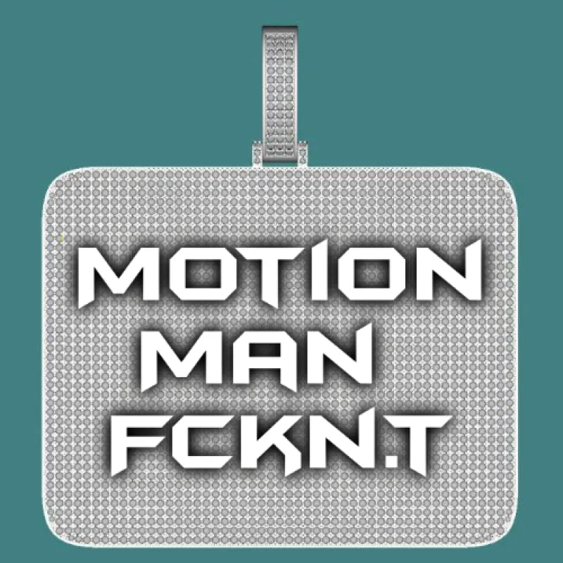 CUSTOM LETTER NECKLACE 3D BIG SQUARE sold by The GUU Shop