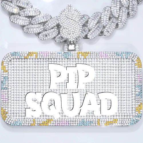 CUSTOM LETTER NECKLACE 3D COLORFUL SQUARE sold by The GUU Shop