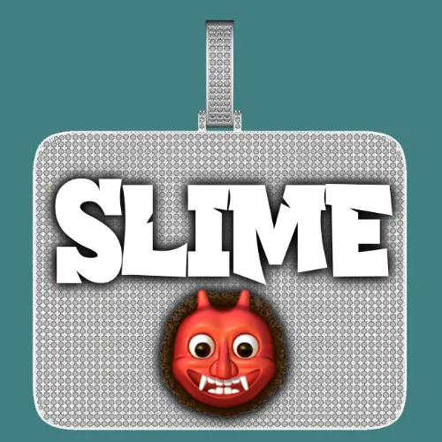 CUSTOM LETTER NECKLACE 3D BIG SQUARE sold by The GUU Shop