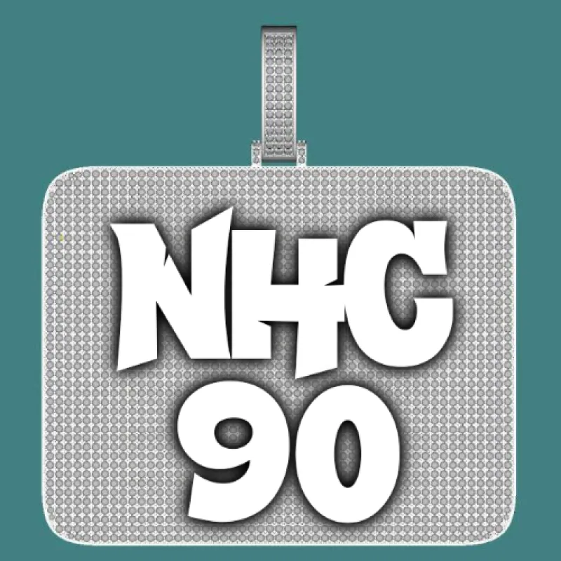 CUSTOM LETTER NECKLACE 3D BIG SQUARE sold by The GUU Shop