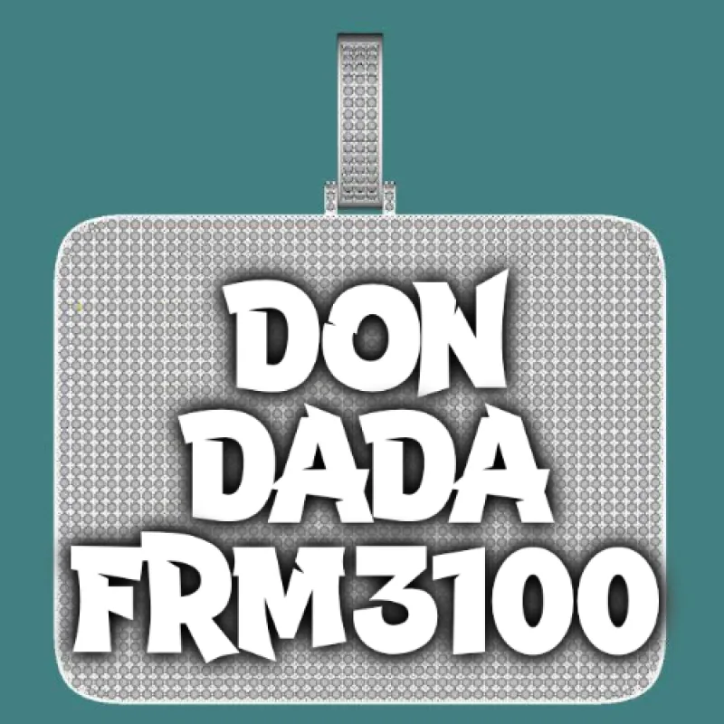 CUSTOM LETTER NECKLACE 3D BIG SQUARE sold by The GUU Shop