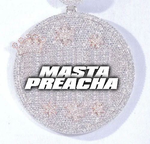 CUSTOM LETTER NECKLACE 3D BIG CROWN DISC sold by The GUU Shop