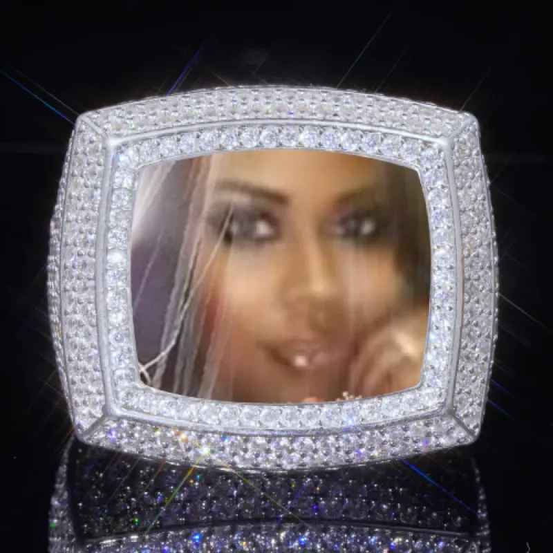 3D CUSTOM PICTURE ICED RING sold by The GUU Shop