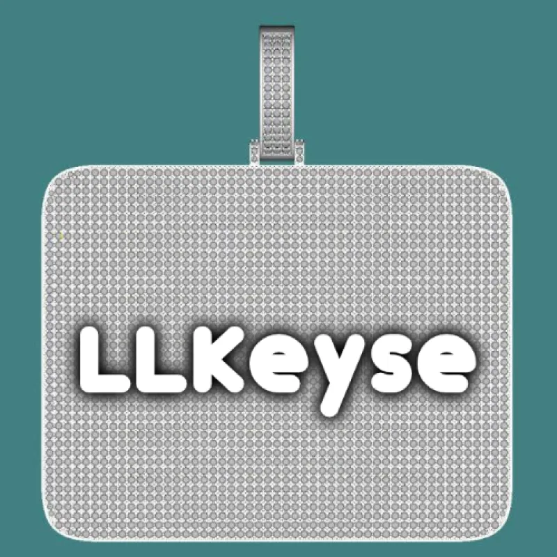 CUSTOM LETTER NECKLACE 3D BIG SQUARE sold by The GUU Shop