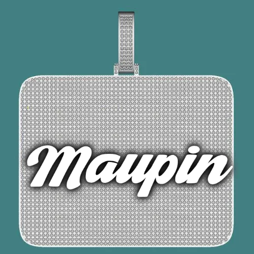 CUSTOM LETTER NECKLACE 3D BIG SQUARE sold by The GUU Shop