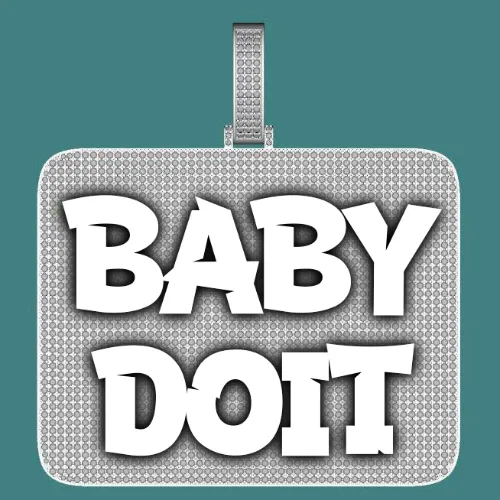 CUSTOM LETTER NECKLACE 3D BIG SQUARE sold by The GUU Shop