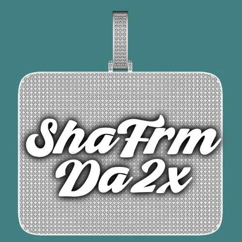 CUSTOM LETTER NECKLACE 3D BIG SQUARE sold by The GUU Shop