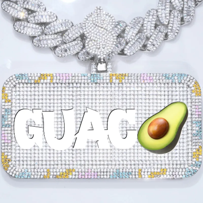 CUSTOM LETTER NECKLACE 3D COLORFUL SQUARE sold by The GUU Shop