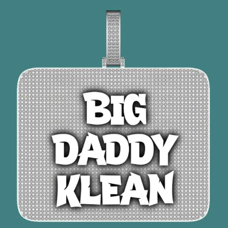 CUSTOM LETTER NECKLACE 3D BIG SQUARE sold by The GUU Shop