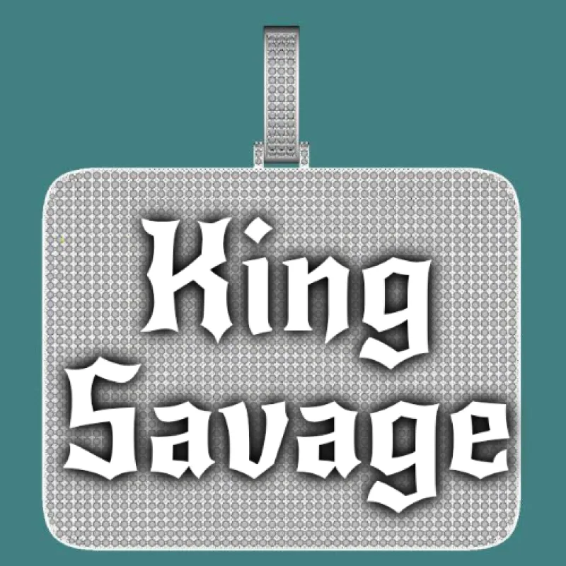 CUSTOM LETTER NECKLACE 3D BIG SQUARE sold by The GUU Shop