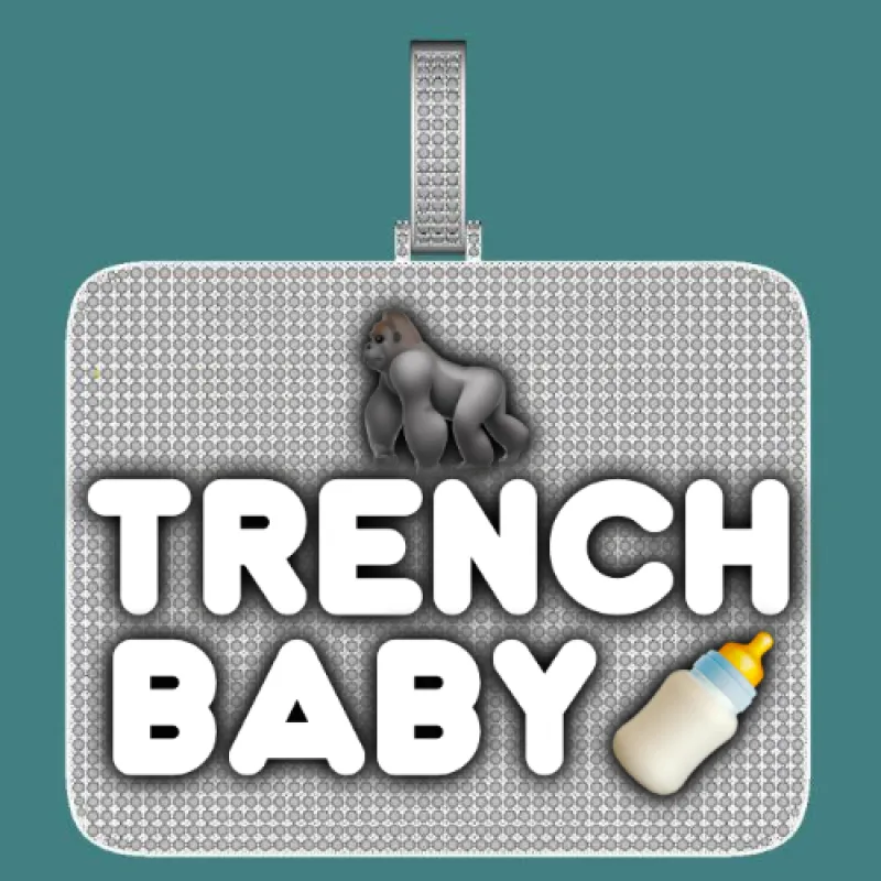 CUSTOM LETTER NECKLACE 3D BIG SQUARE sold by The GUU Shop