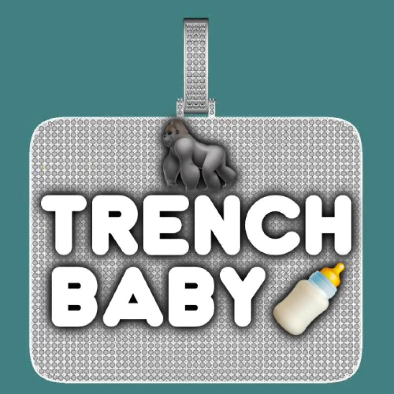 CUSTOM LETTER NECKLACE 3D BIG SQUARE sold by The GUU Shop