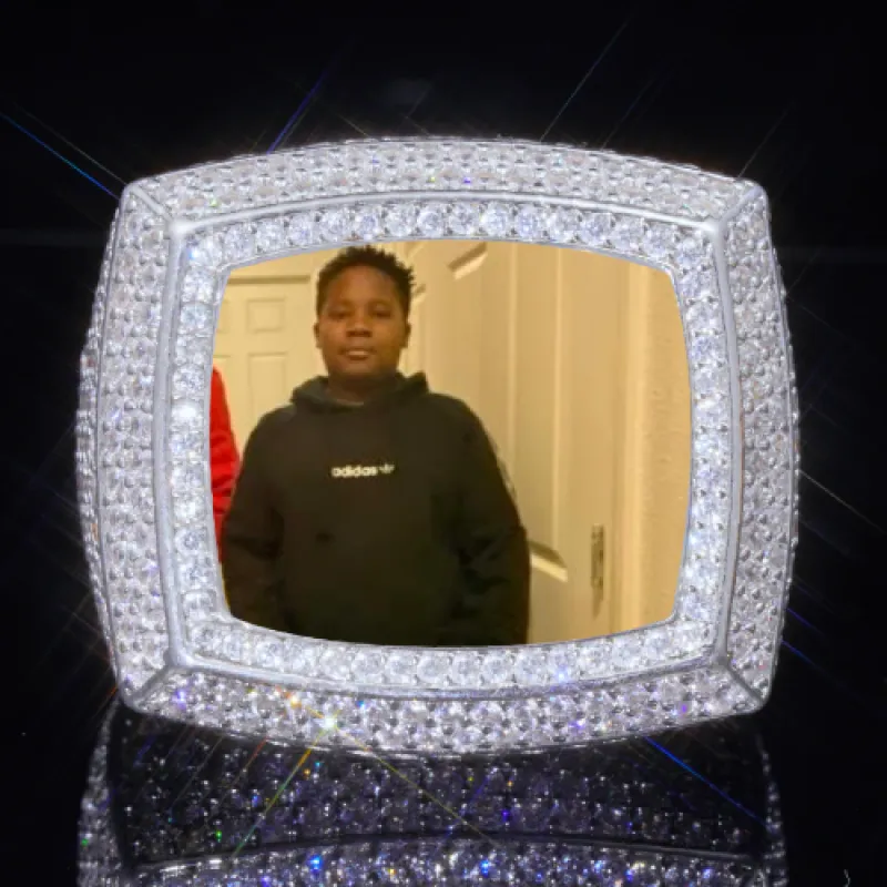 3D CUSTOM PICTURE ICED RING sold by The GUU Shop