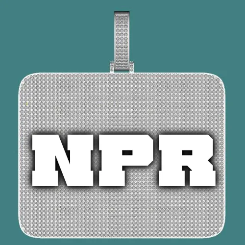 CUSTOM LETTER NECKLACE 3D BIG SQUARE sold by The GUU Shop