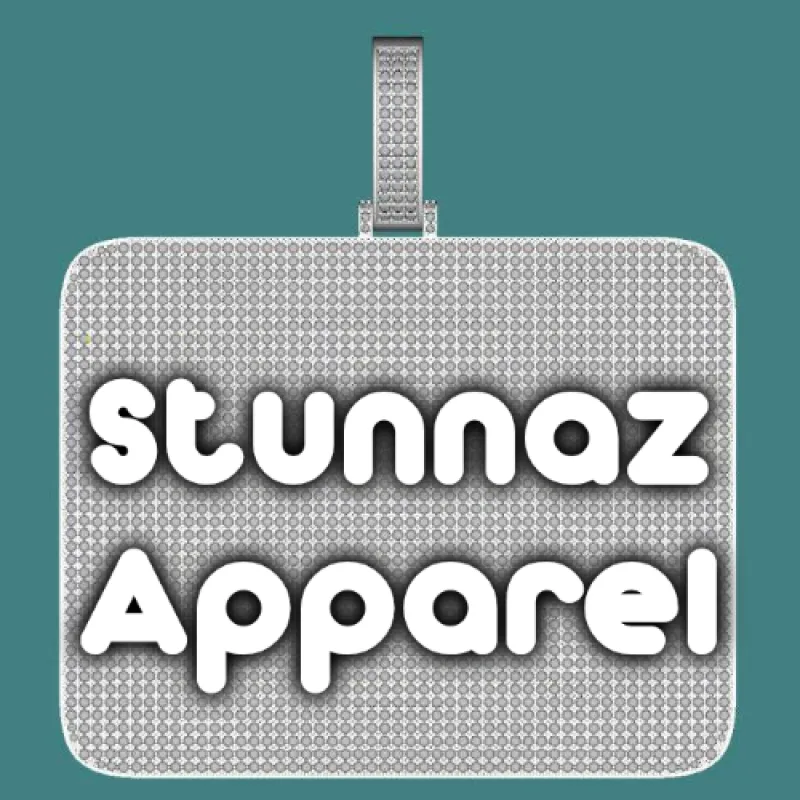 CUSTOM LETTER NECKLACE 3D BIG SQUARE sold by The GUU Shop