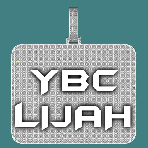 CUSTOM LETTER NECKLACE 3D BIG SQUARE sold by The GUU Shop