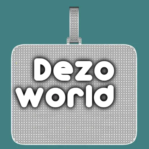 CUSTOM LETTER NECKLACE 3D BIG SQUARE sold by The GUU Shop