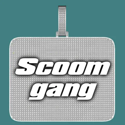 CUSTOM LETTER NECKLACE 3D BIG SQUARE sold by The GUU Shop