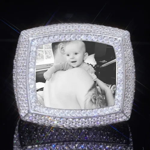 3D CUSTOM PICTURE ICED RING sold by The GUU Shop